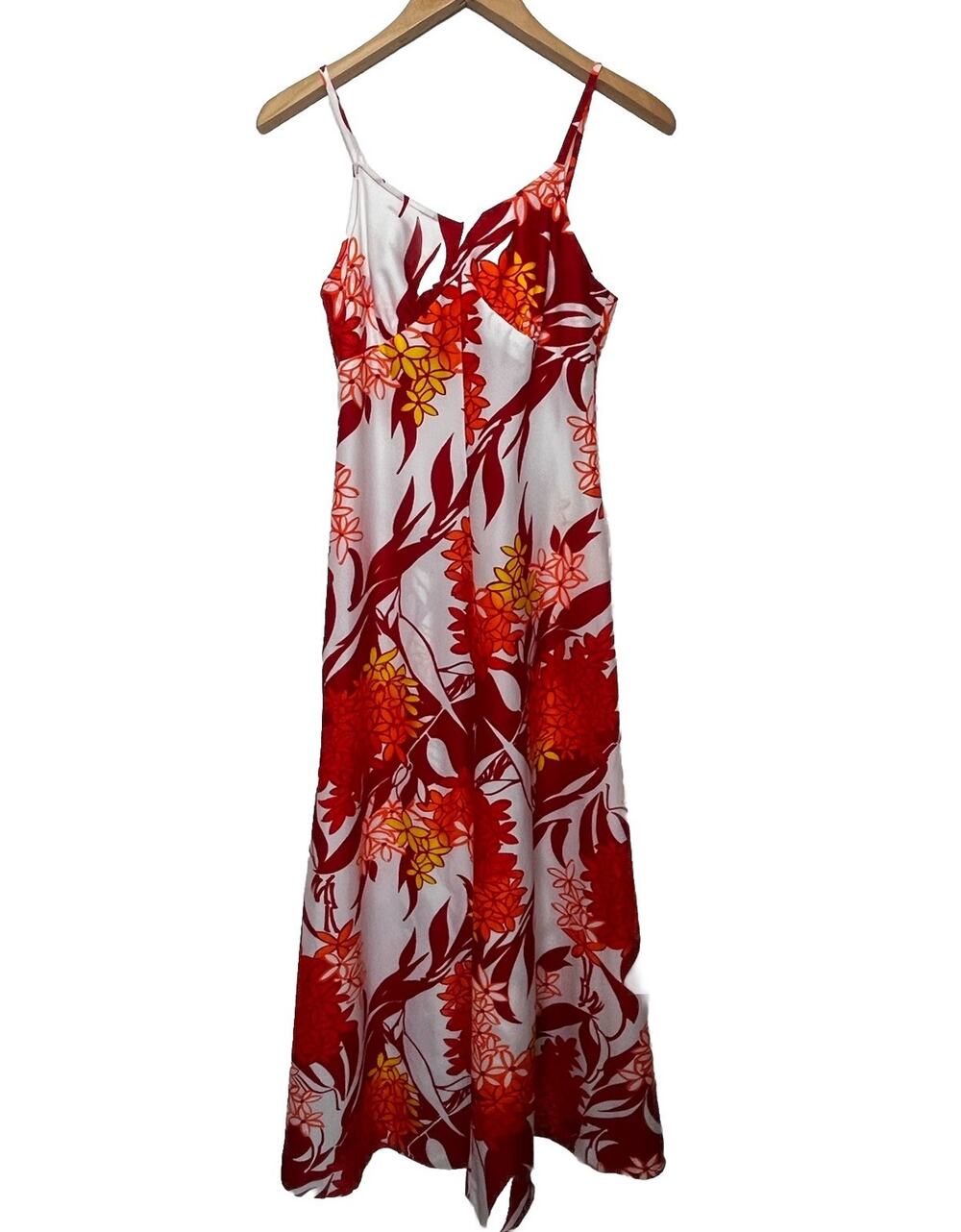 Vintage 60’s 70’s Made In Hawaii Floral Maxi Strap Dress
 XS Tropical Hawaiian